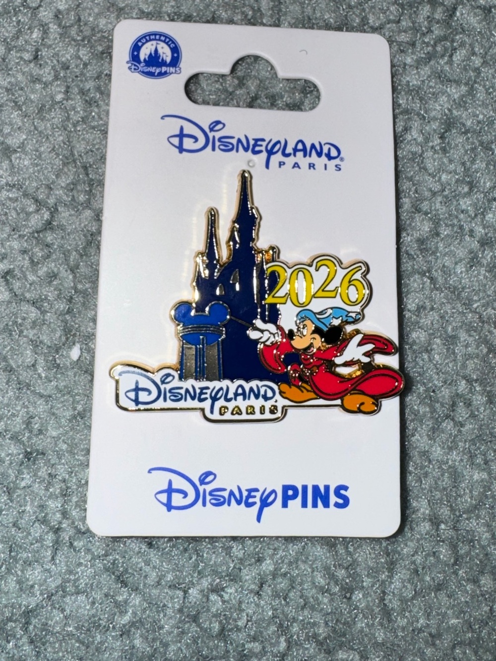 Disneyland Paris Sorcerer Mickey New Year 2026 Pin